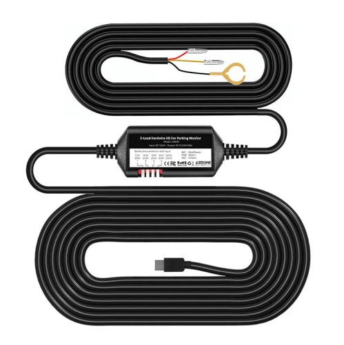 AZDOME JYX05 Hardwire Kit, Állítható 24H parkolási adapter, Type-C csatlakozóval