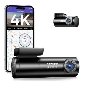   Menetrögzítő kamera /4K + 1080P/ +64GB memóriakártya, 5G WIFI + Hangvezérlés