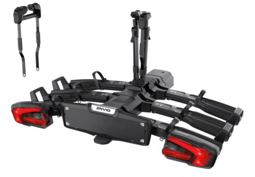Kerékpártartó ENVIO eMAX 3 – vonóhorogra szerelhető, 3 kerékpár vagy e-bike szállítására