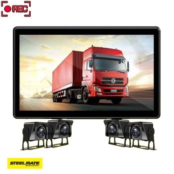   Menetrögzítő rendszer 10'' monitorral + 4 db kamerával