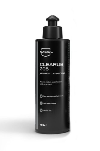 Nasiol CLEARUB 305-S polírozó paszta, közepes erősségű, 250g