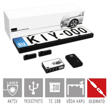Kiyo D Ultimate AP aktív lézeres rendszer 2 érzékelővel, GPS U1, gyorscsatlakozóval