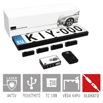 Kiyo D Ultimate AP aktív lézeres rendszer 4 érzékelővel, GPS U1, gyorscsatlakozóval