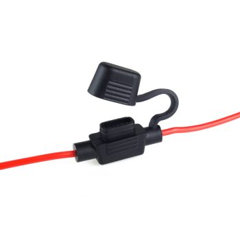 Biztosíték foglalat mini, 30 cm-es vezetékkel