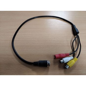 Átalakító kábel M12-RCA male-female
