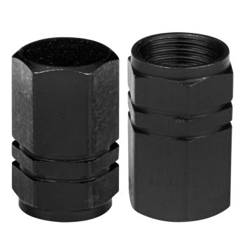 Alumínium szelepsapka, fekete (4 db)