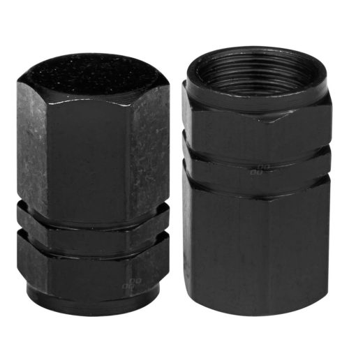 Alumínium szelepsapka, fekete (4 db)