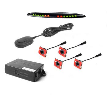   Steelmate PTS411 tolatóradar M21 kijelzővel, állítható belső szerelésű szenzorokkal 