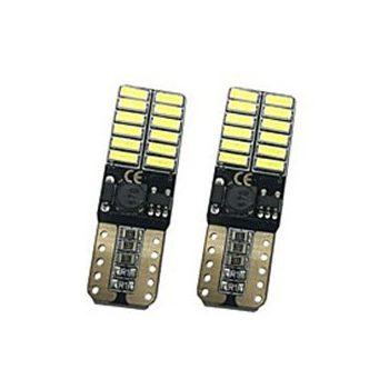 LED izzó T10 foglalatban 24 db LED-del CAN BUS (1db)