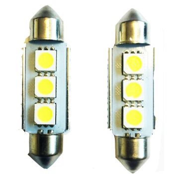 Sofita LED izzó 3 LED, 39 mm (1 pár) SMD 