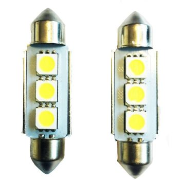Sofita LED izzó 3 LED, 42 mm (1 pár) SMD 