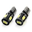 5 db SMD LED T10 foglalattal, CAN BUS kompatibilis, 1 pár