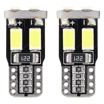   6db SMD LED T10 foglalattal, CAN BUS kompatibilis, csomag (2 db)