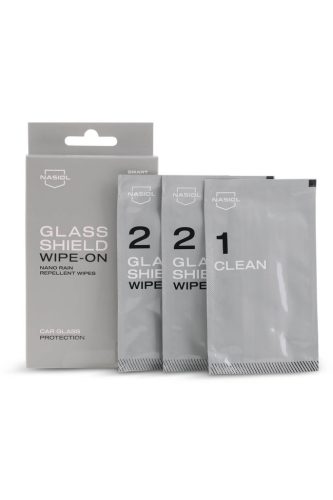 Nasiol WIPE-ON törlőkendőkészlet vízlepergető üvegvédelemmel